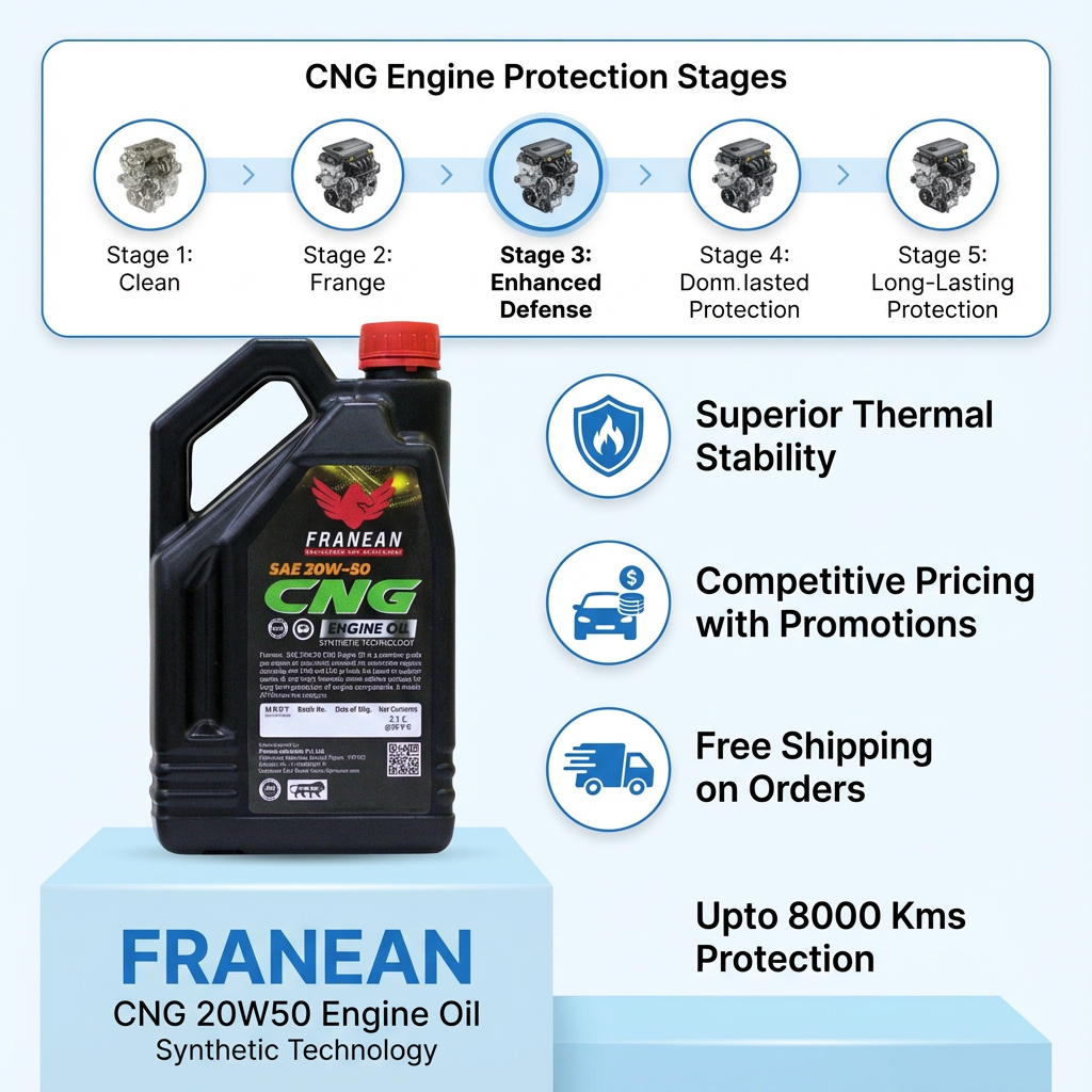 CNG 20W50 Engine Oil (Synthetic Technology)